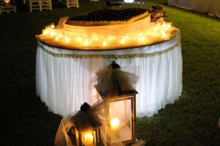 Allestimento Torta Matrimonio