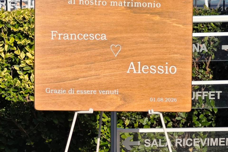 Welcome board personalizzate