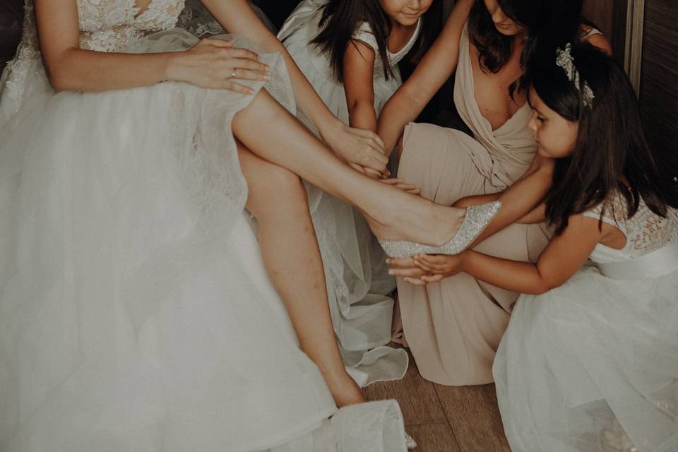 Preparazione sposa