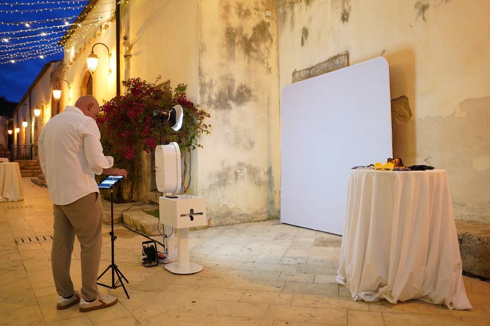 Magicbooth +fondale fotografic