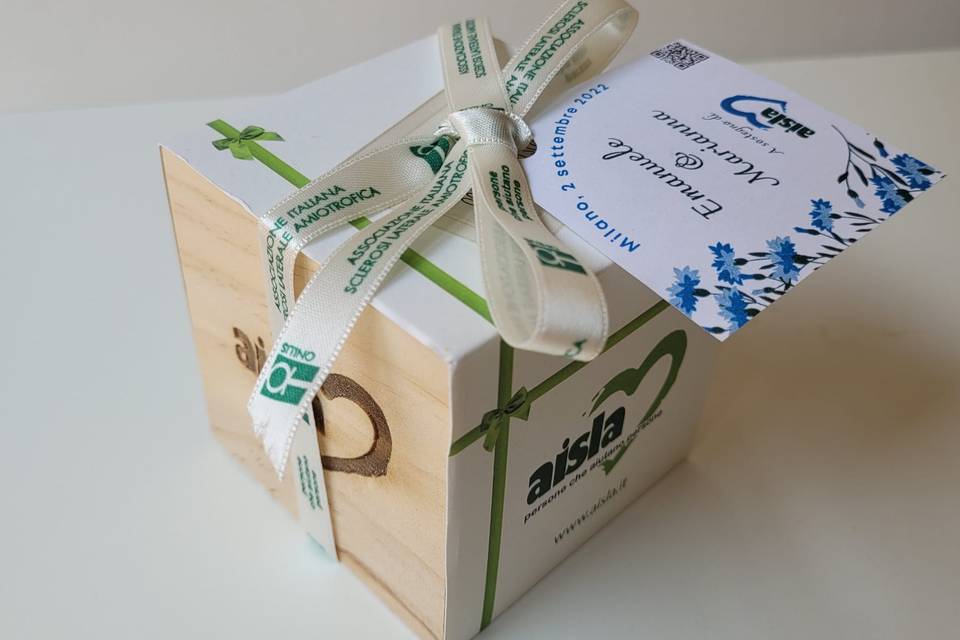 Kit 50 eco-cubi da personalizzare per bomboniere originali da piantare