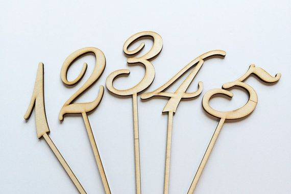 Numeri per segnare i tavoli