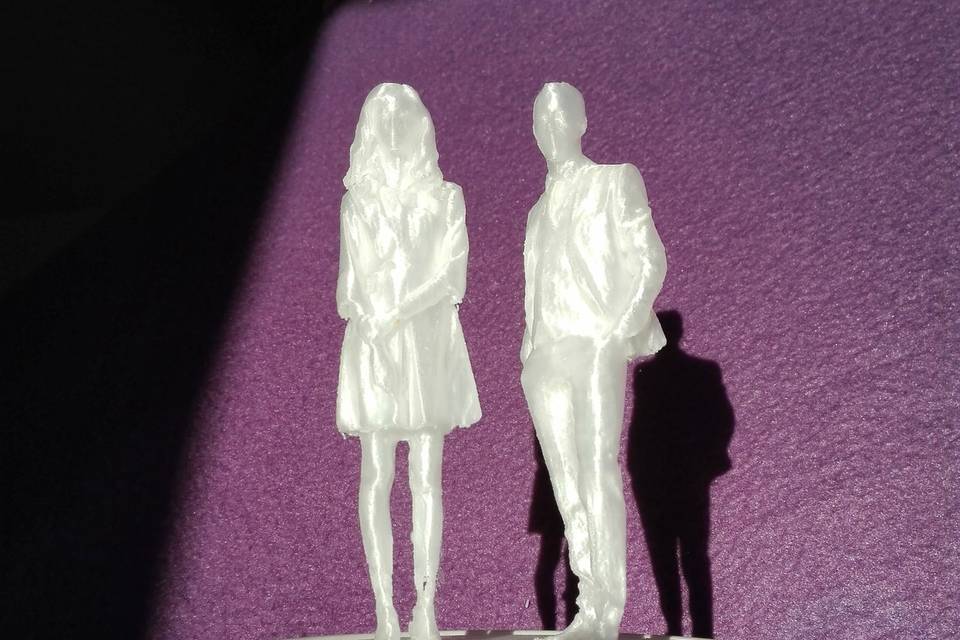 Topper cake bianco perla