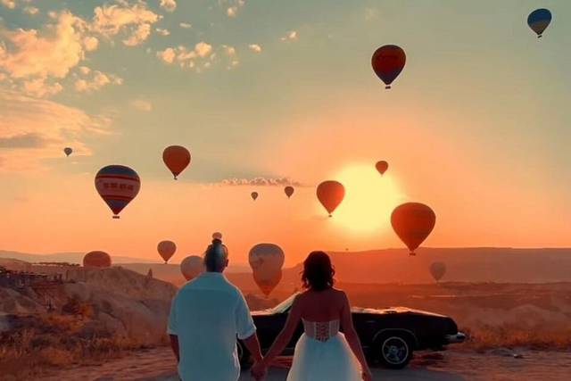 Cappadocia al tramonto