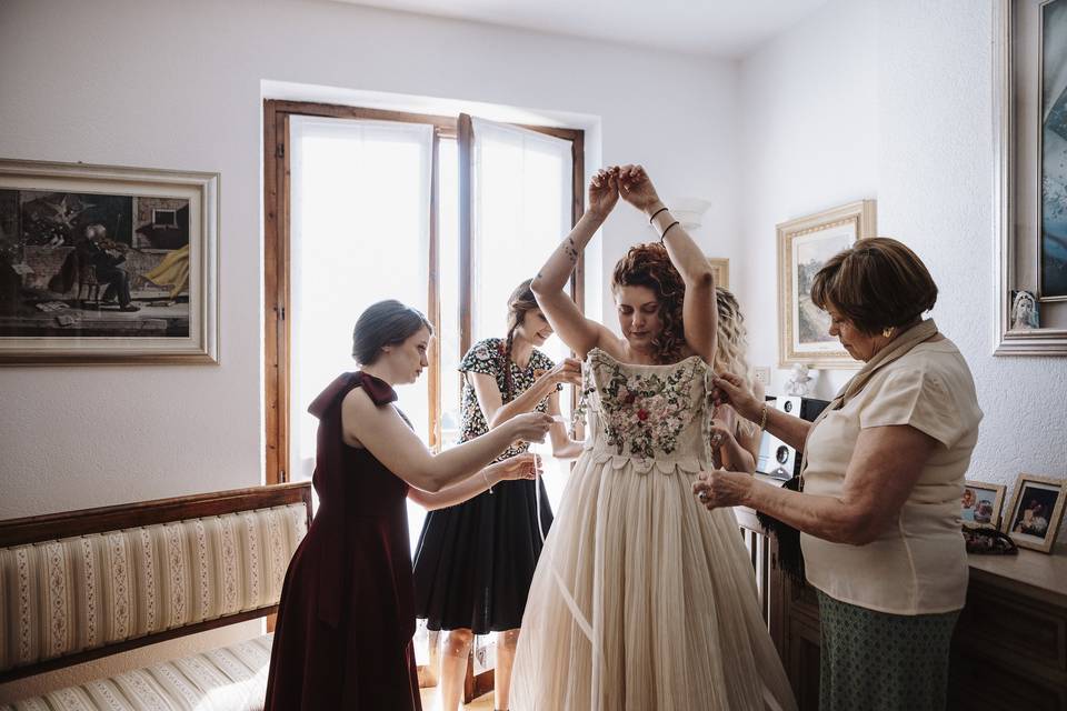 Preparazione della sposa