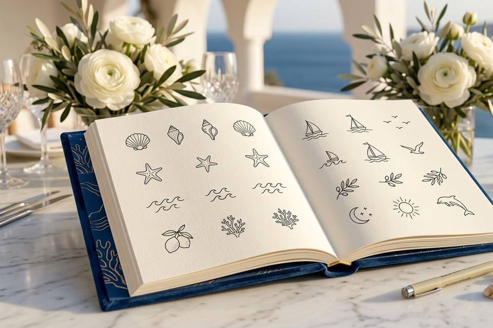 Sea theme custom flash tattoos