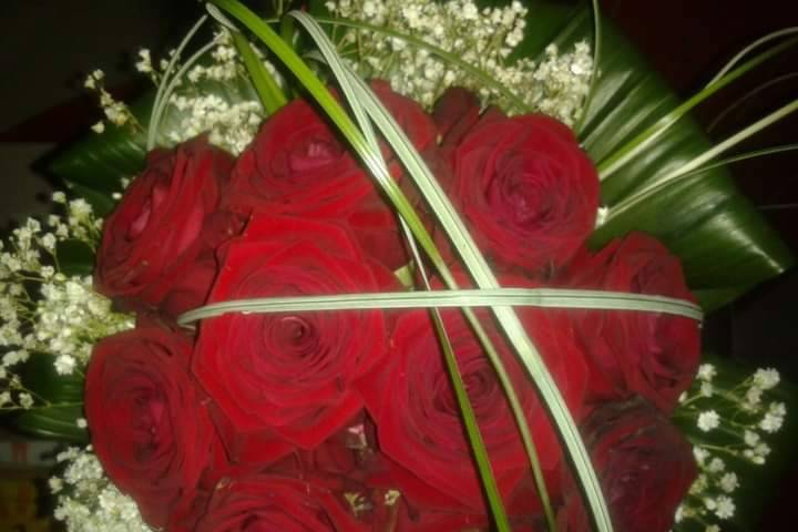 Bouquet rose rosse