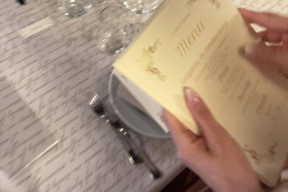 Allestimento tavolo