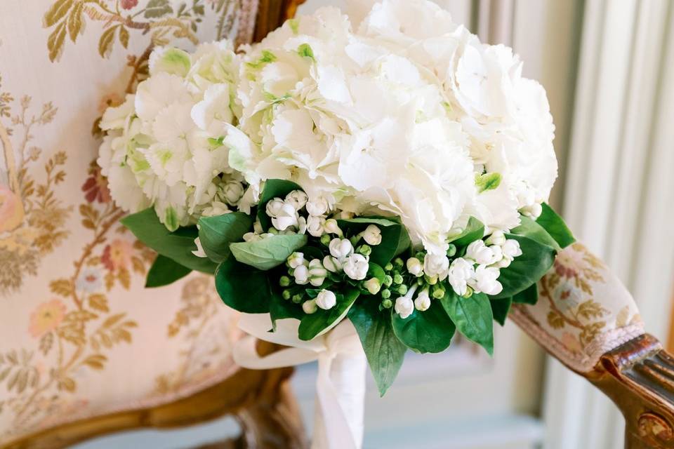 Bouquet da sposa ortensie