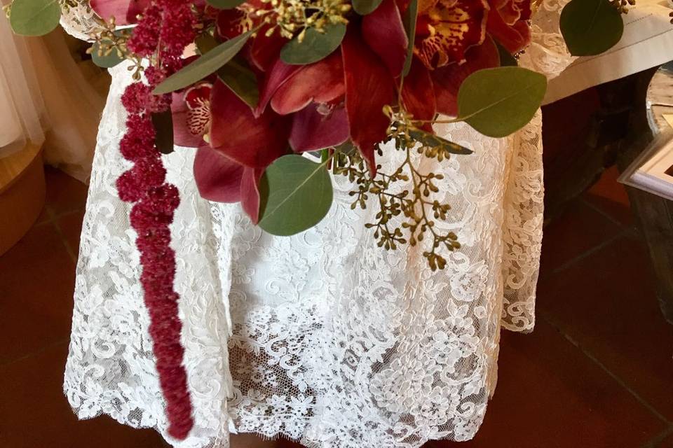 Burgundy bouquet