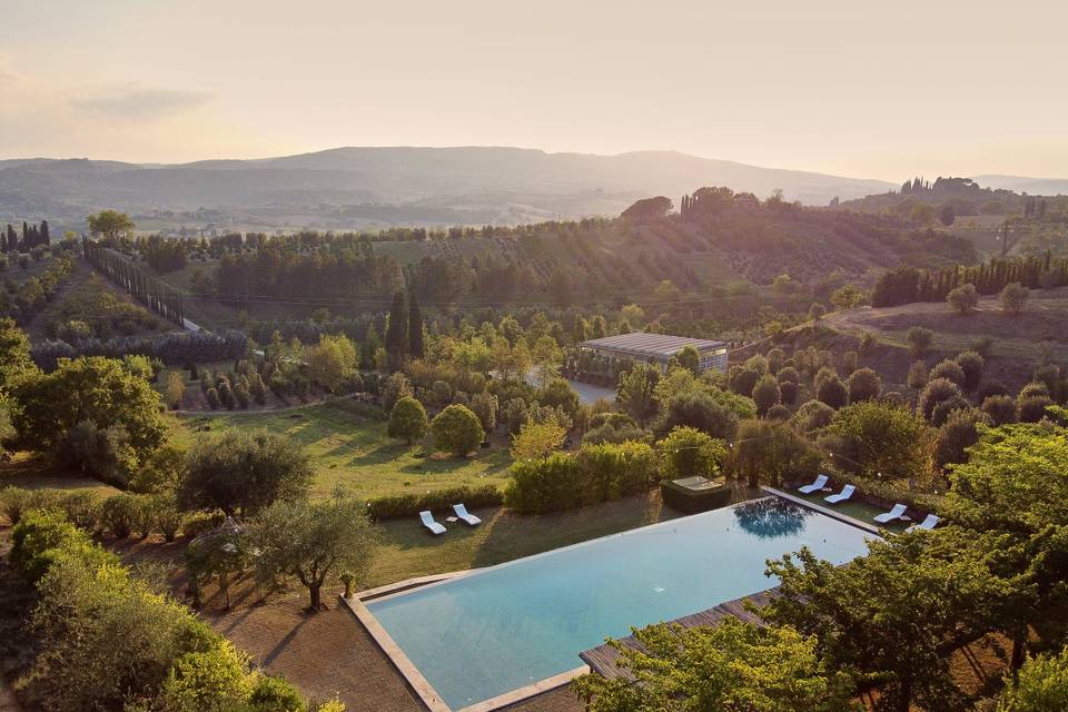 Piscina dall'alto