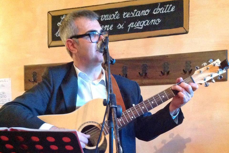 Il sax durante l'aperitivo...