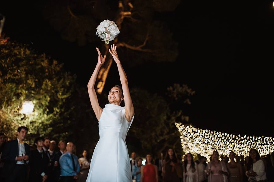 Il lancio del bouquet