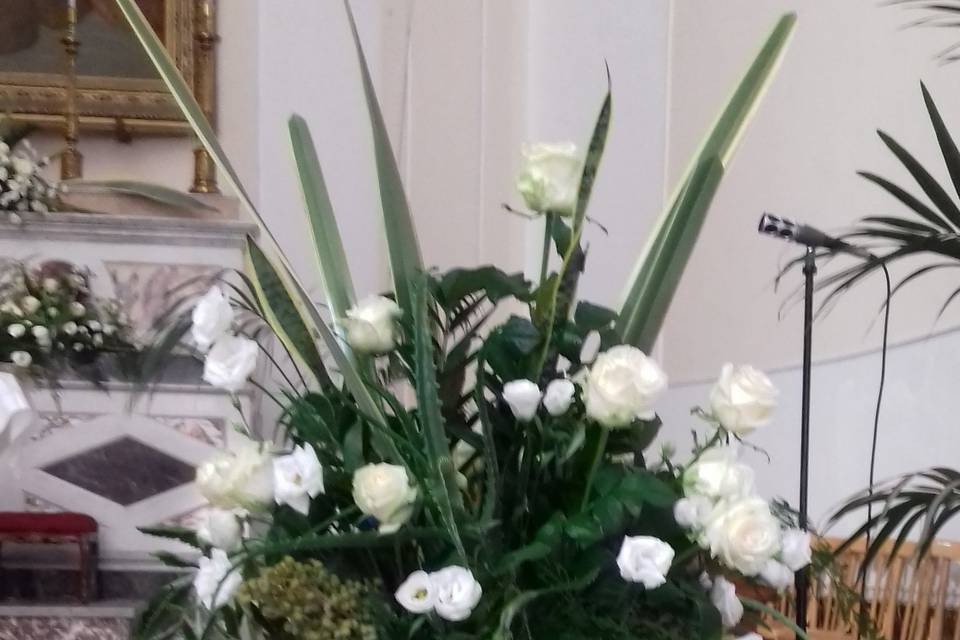 Altare piante grasse e fiori