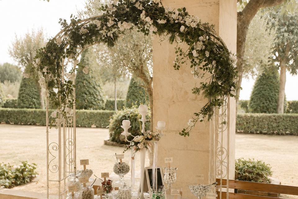 Confettata con arco