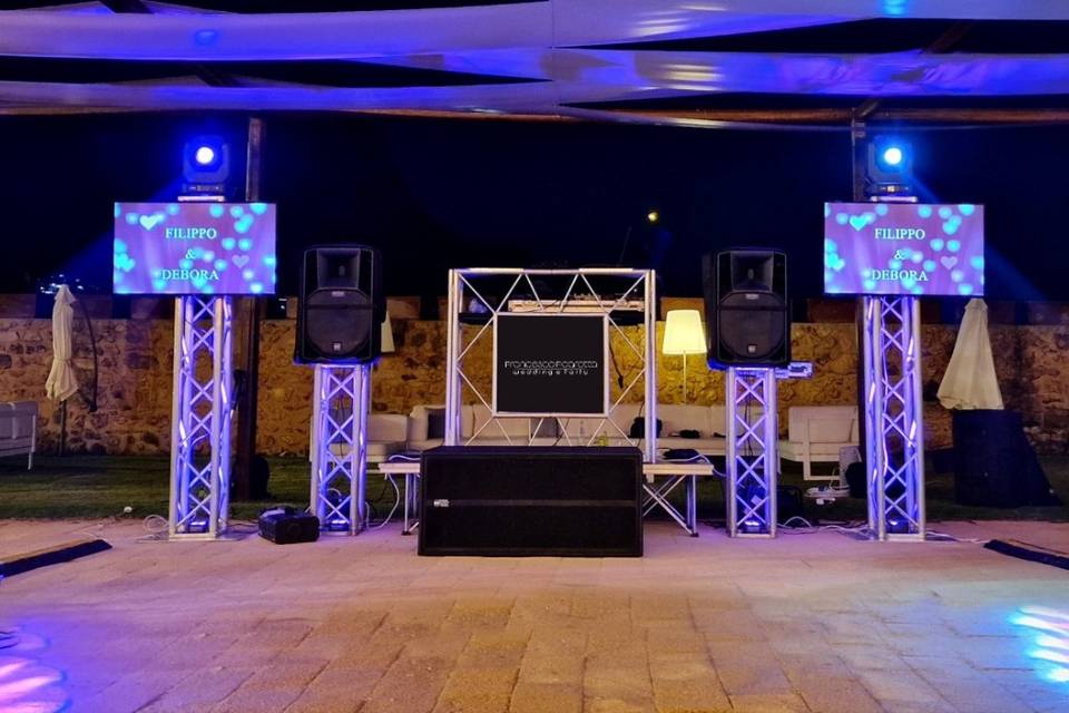 Wedding dj setup 2