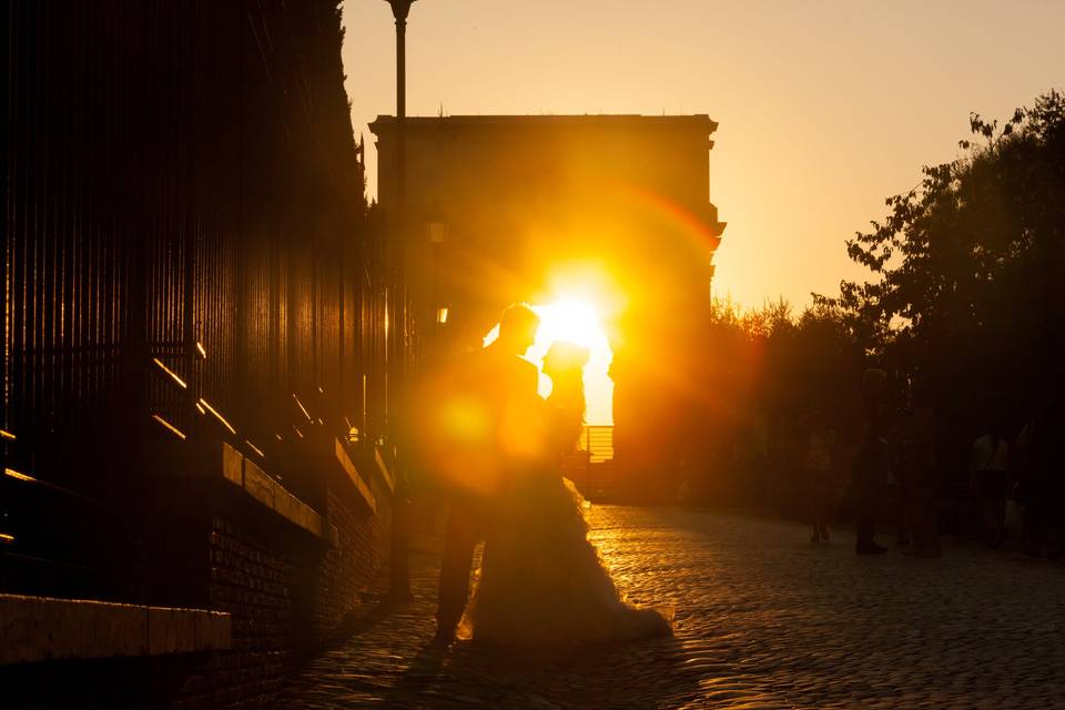 Foto al colosseo