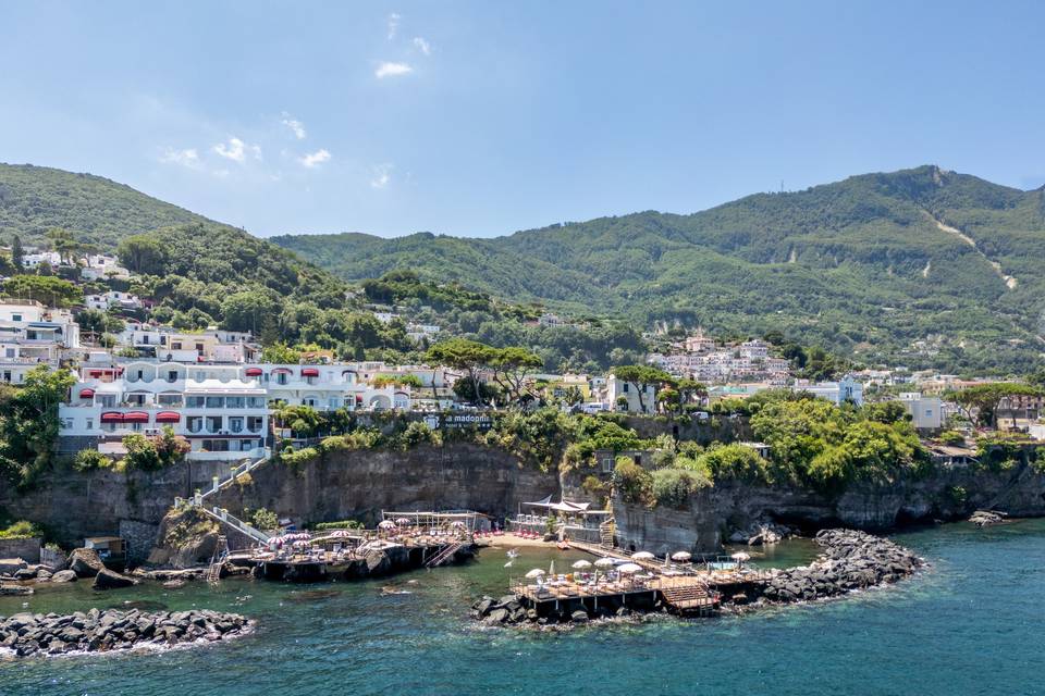 Hotel from the sea