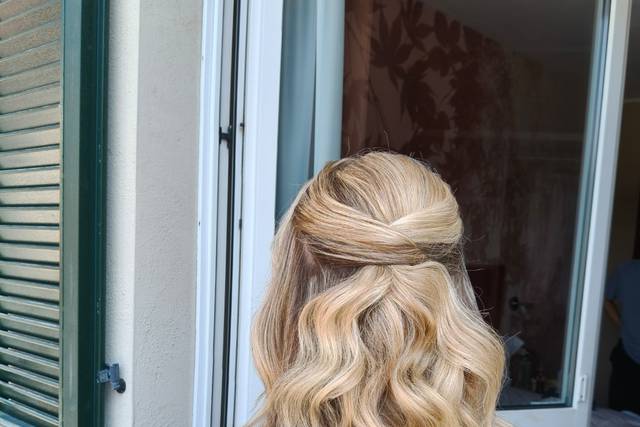 Clean half up