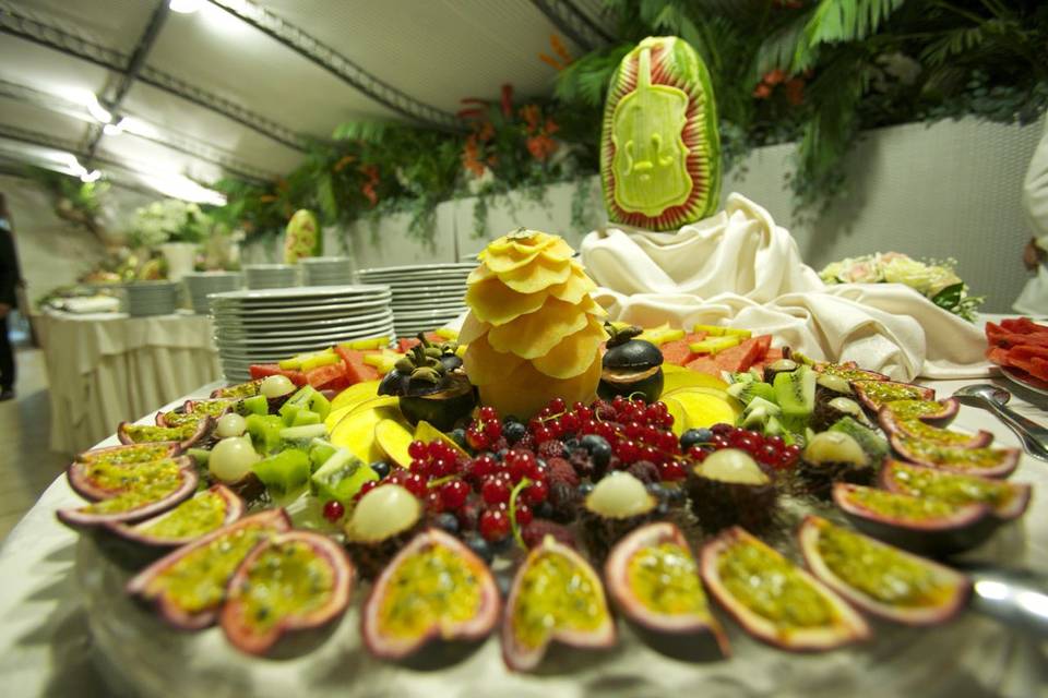 Presentazione frutta buffet