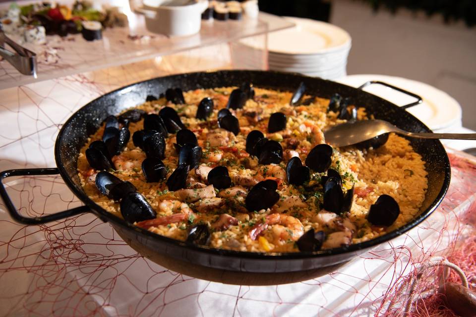 Paella al buffet