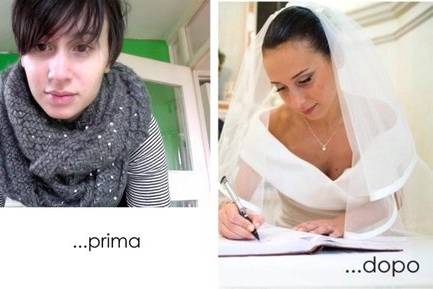 Foto sposa prima e dopo