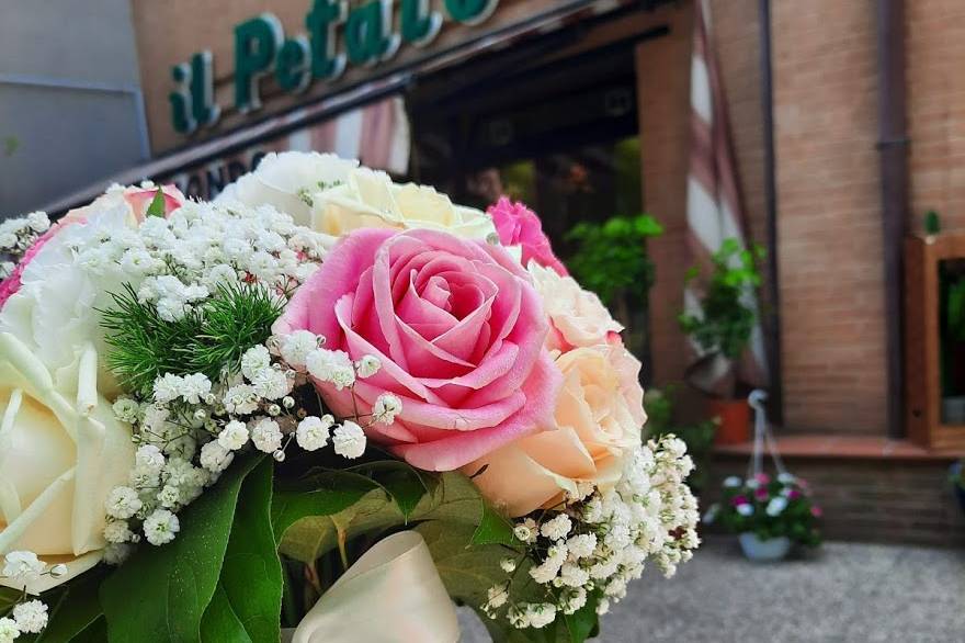 Bouquet felce e peonie