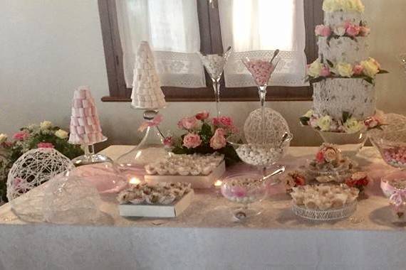 Sweet table matrimonio s&f