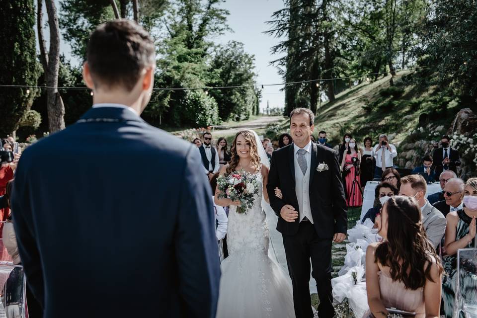 Bride arrival