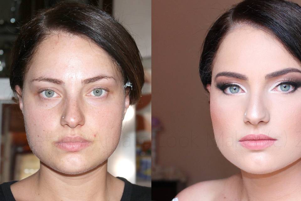 Make up sposa prima e dopo