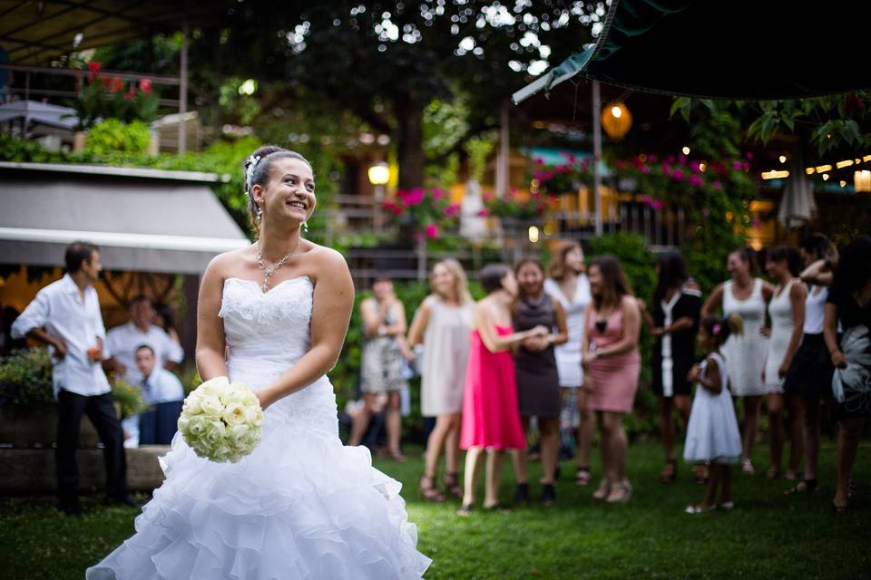 Il lancio del bouquet