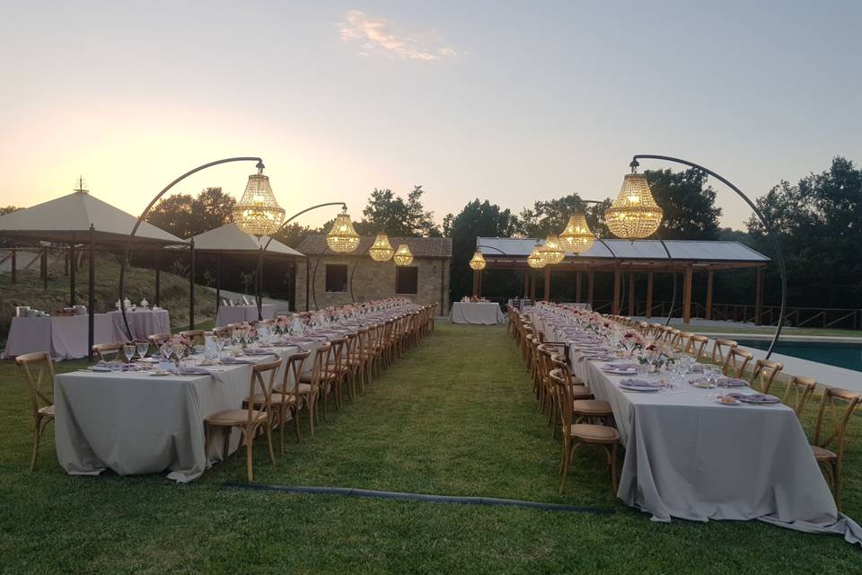 Mise en place matrimonio