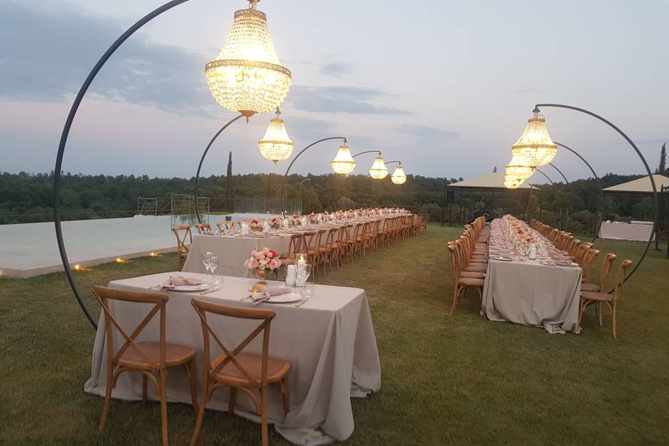 Mise en place matrimonio