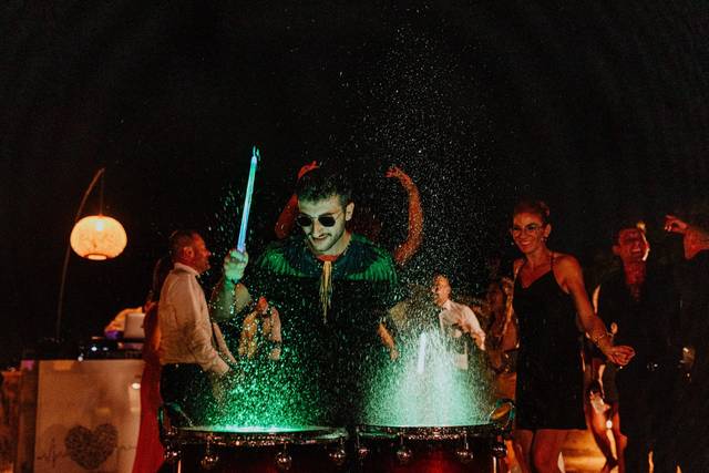 Led water drum