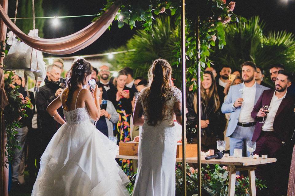 Festeggiare con amici