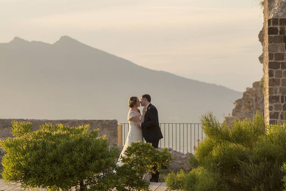 Wedding shot Vesuvio