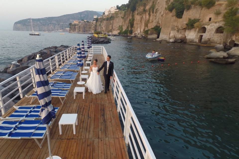 Wedding shot Amalfitan Coast