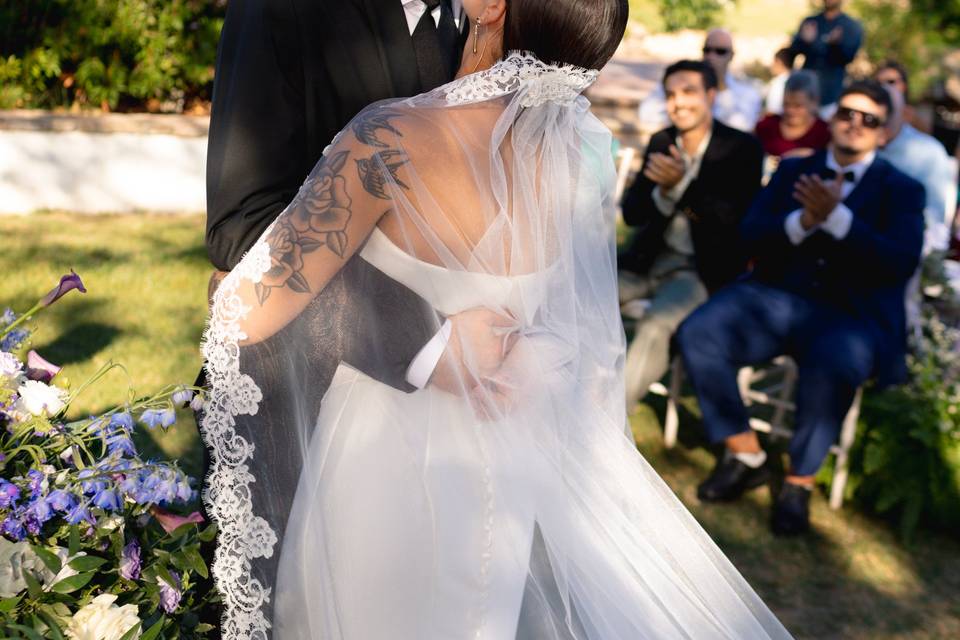 Cerimonia simbolica in villa