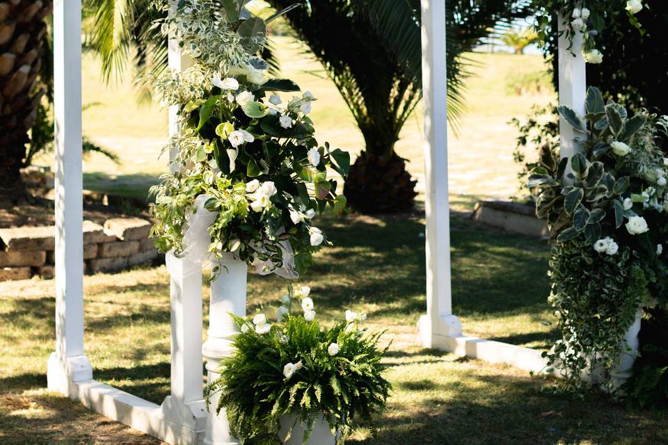 Cerimonia simbolica in villa