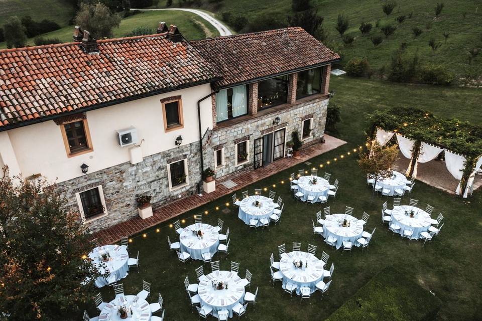 Vista tavoli rotonda