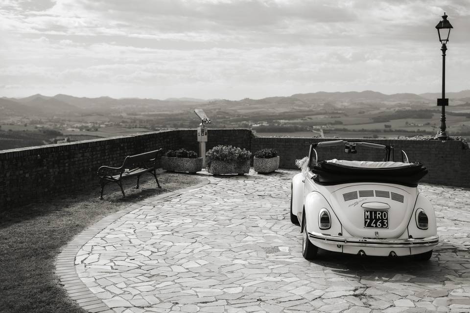 Vista chiesa monferrato