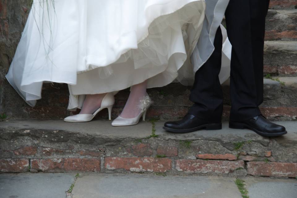 Dettagli scarpe sposi