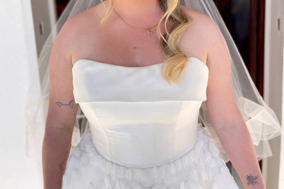 Glam bridal look