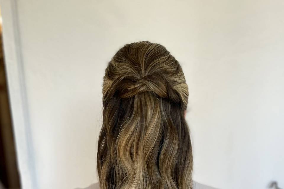 Romantic half up