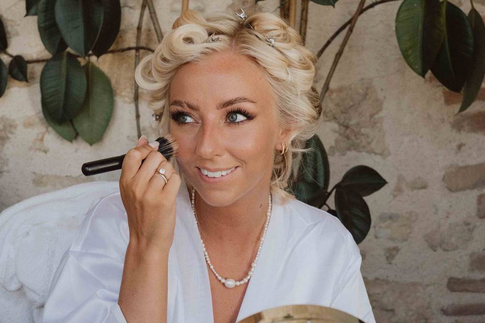 Amber is getting ready