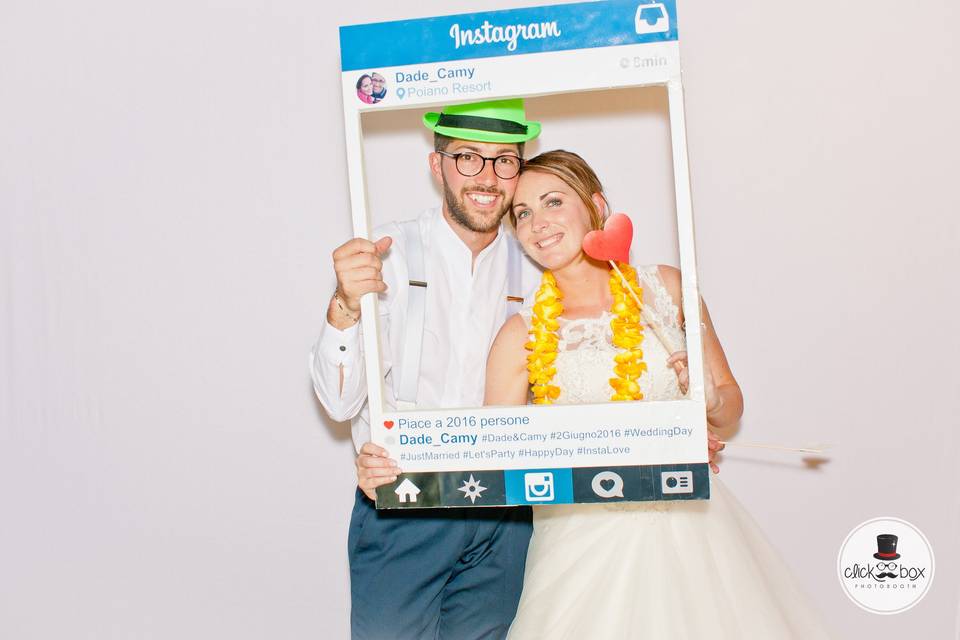 Wedding photo booth