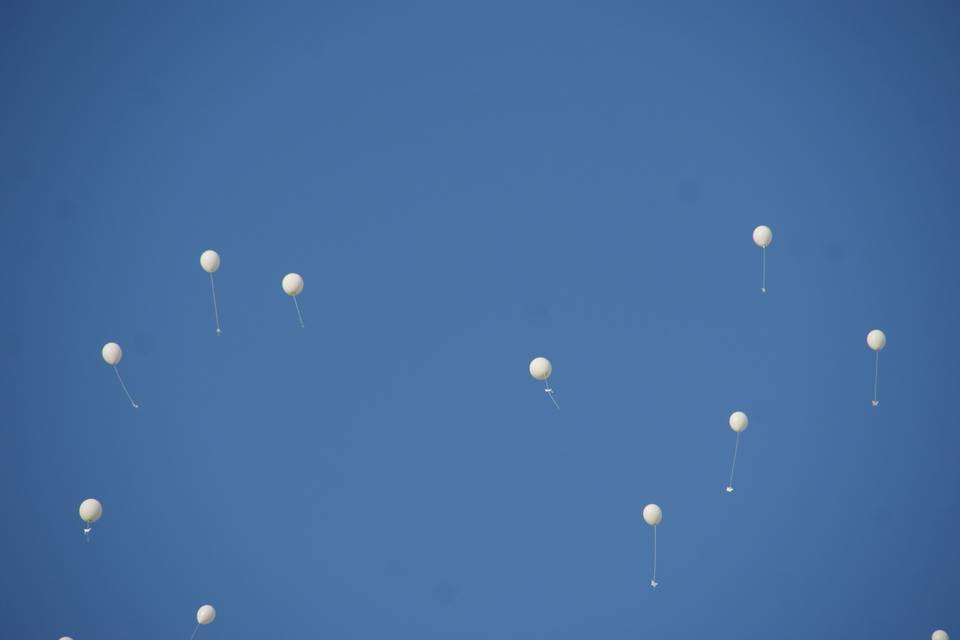 Volata di palloncini