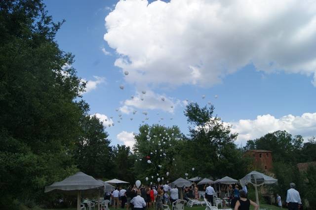 Volata di palloncini