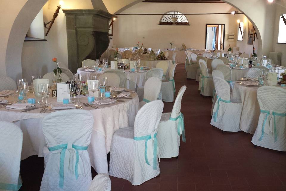 La sala di Villa Pratola