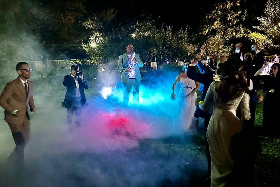 Spettacoli con fumo e luci